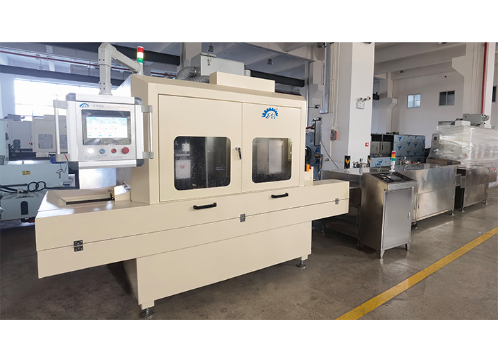 自動(dòng)化去毛刺+1工位超聲波和1工位水噴淋清洗(含防銹)+烘干(可延伸至視覺檢測)